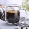 Transparent Double Wall Coffee Mugs with Good Handle Housewares Cookware & Tableware 
