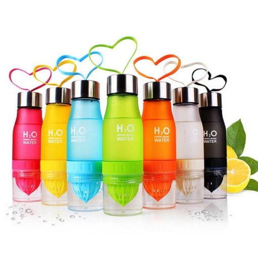 Colorful Water Bottle with Fruit Infuser Housewares Cookware & Tableware