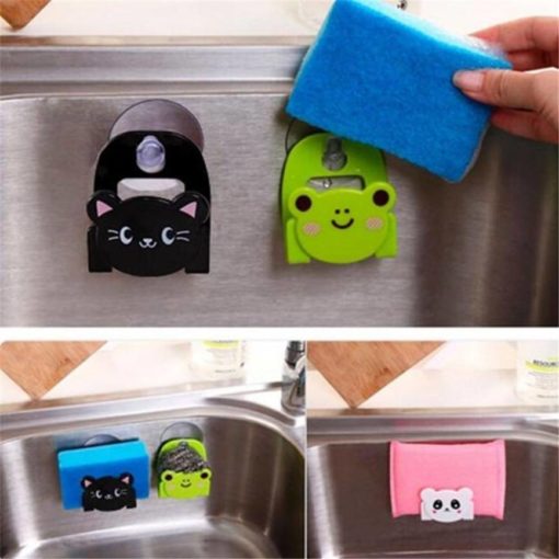 Cartoon Style Animal Cleaning Sponge Holder for Kitchen Housewares Cookware & Tableware