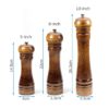Wooden Salt and Pepper Mill with Strong Adjustable Ceramic Grinder Housewares Cookware & Tableware 