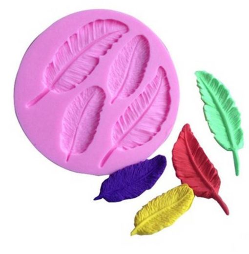 Cute Feather Shaped Eco-Friendly Silicone Cake Decoration Mold Housewares Cookware & Tableware