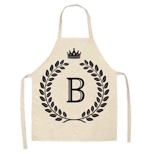 Crown and Letter Printed Kitchen Apron Housewares Cookware & Tableware