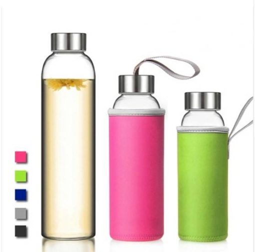 Minimalist Style Glass Sport Water Bottle Housewares Cookware & Tableware
