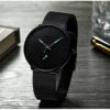 Men’s Classic Style Black Steel Watch Mens Watches Watches 