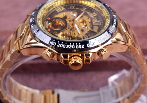 Men’s Stainless Steel Skeleton Watch Mens Watches Watches