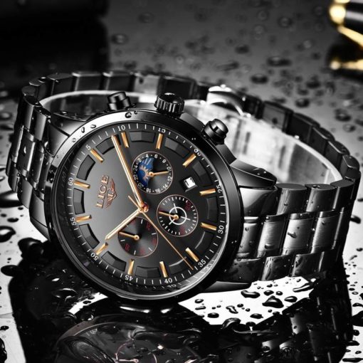 Business Styled Quartz Watches for Men with Stainless Steel Strap Mens Watches Watches