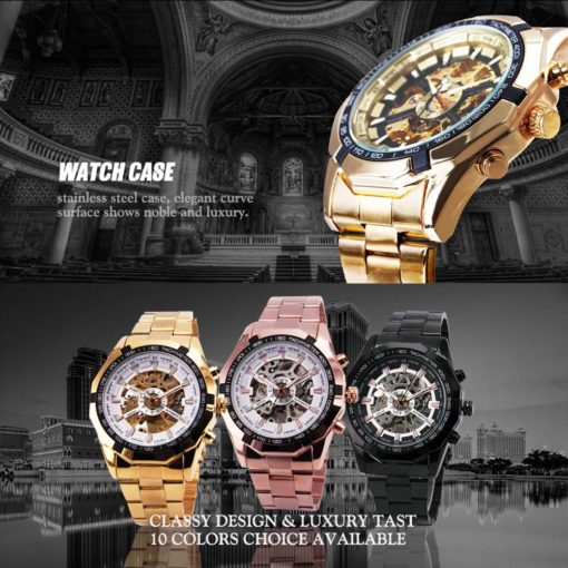 Cool Men’s Skeleton Automatic Mechanical Watch Mens Watches Watches