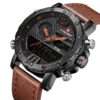 Casual Wristwatches for Men with Leather Strap Mens Watches Watches 