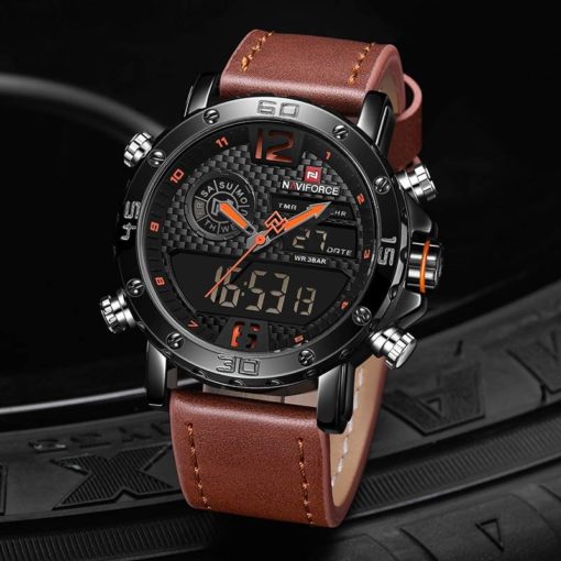 Casual Wristwatches for Men with Leather Strap Mens Watches Watches