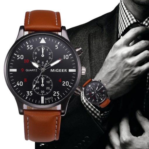 Men’s Retro Leather Watch Mens Watches Watches