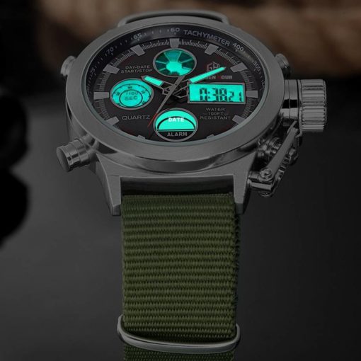 Fashionable Waterproof Watches with Dual Display Mens Watches Watches