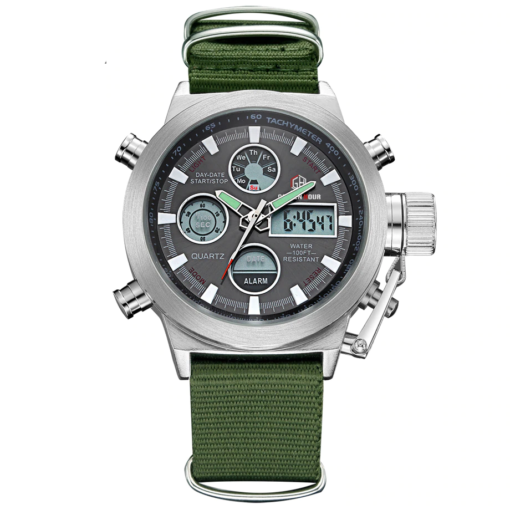 Fashionable Waterproof Watches With Dual Display | Liquidation Square
