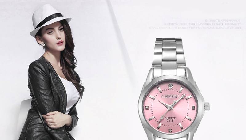 Women's Solid Stainless Steel Watches
