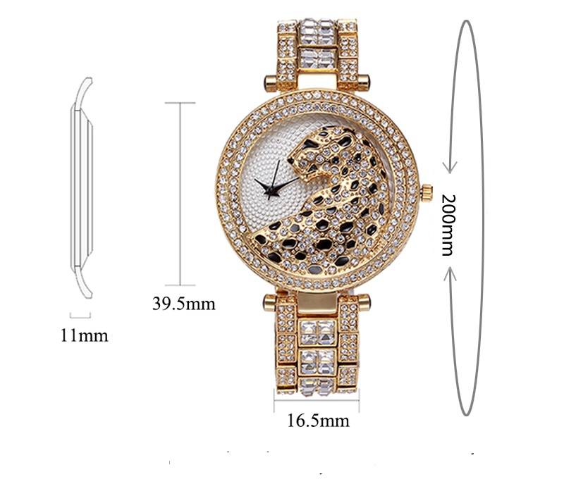Women's Crystal Leopard Quartz Watches