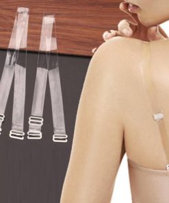 3 Pairs/set Clear TPU Bra Straps Transparent Invisible Detachable Adjustable Intimates Women's Women's Clothing