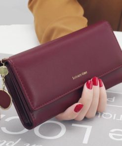 Women’s Leather Multi-Functional Long Wallet Sale