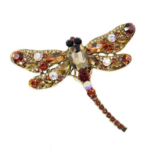 Crystal Vintage Dragonfly Brooches for Women Sale