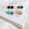 Minimalist Earrings with Natural Stone Sale