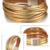 Women’s Gold Leather Bracelet Sale 