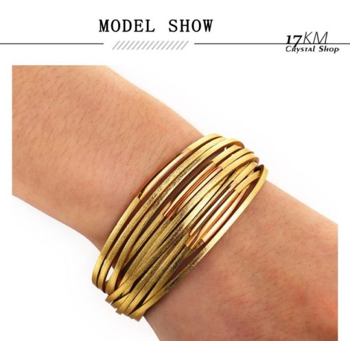 Women’s Gold Leather Bracelet Sale