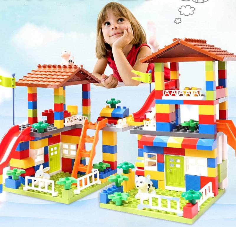 Colorful Building Block House