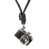 Leather Necklace for Men with Camera Shaped Pendant Budget Friendly Accessories 