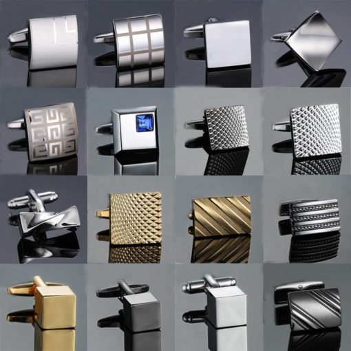 Fashionable Cufflinks for Men with Geometrical Designs Budget Friendly Accessories