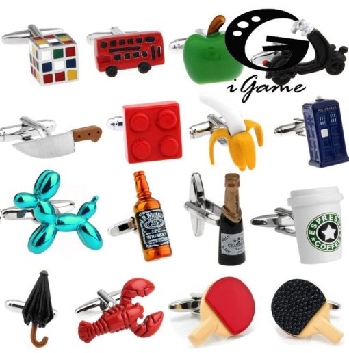 Men’s Various Funny Party Cufflinks Budget Friendly Accessories
