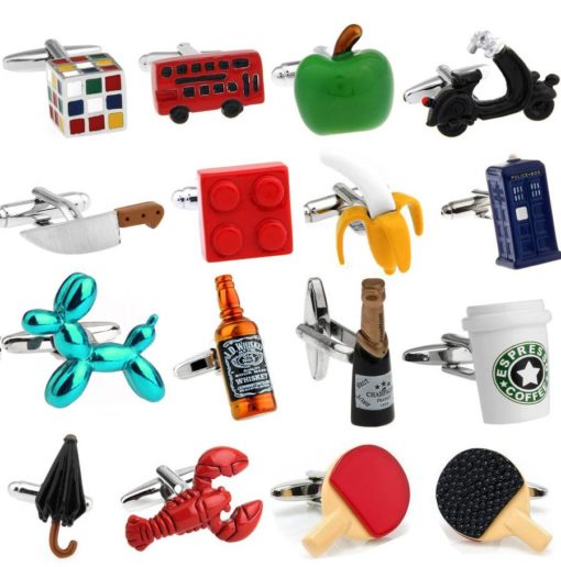 Men’s Various Funny Party Cufflinks Budget Friendly Accessories