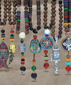 Boho African Style Wooden Men’s Pendant Necklace Budget Friendly Accessories