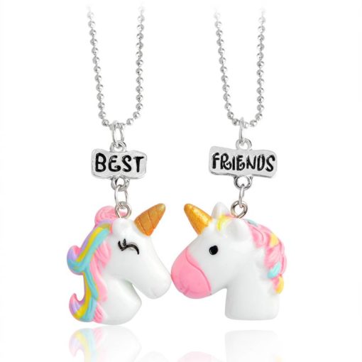 Multicolor Unicorn Shaped Necklaces Set Budget Friendly Accessories
