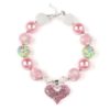 Lovely Heart Shape Plastic Pendant Necklace for Girls Budget Friendly Accessories 
