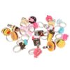 Cute Simulation Food Adjustable Rings Set for Girls Budget Friendly Accessories