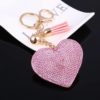 Heart Shaped Keychain with Crystals Budget Friendly Gifts 