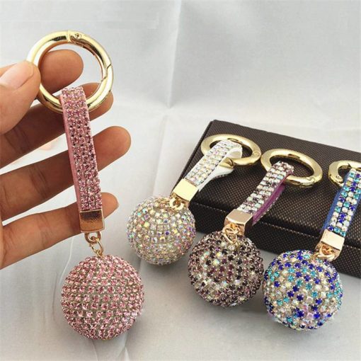 Glitter Keychain with Rhinestones Budget Friendly Gifts