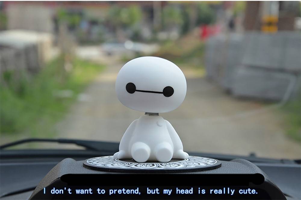 Robot Head Shaking Figure for Car Decoration