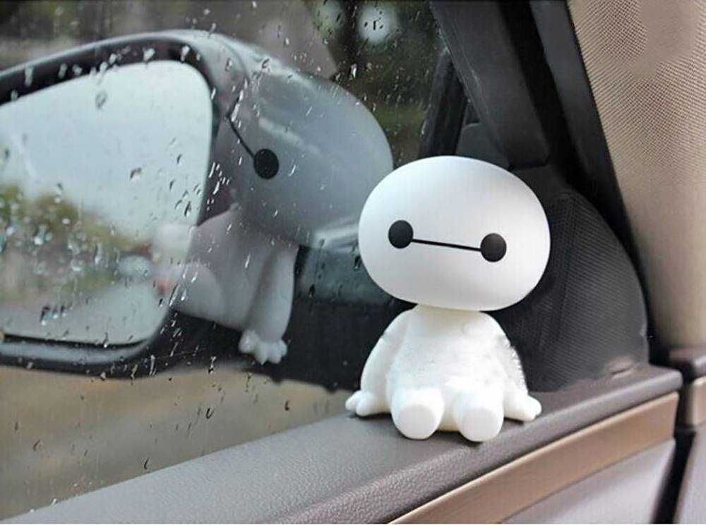 Robot Head Shaking Figure for Car Decoration