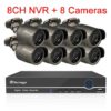 8CH NVR and 8 Cameras