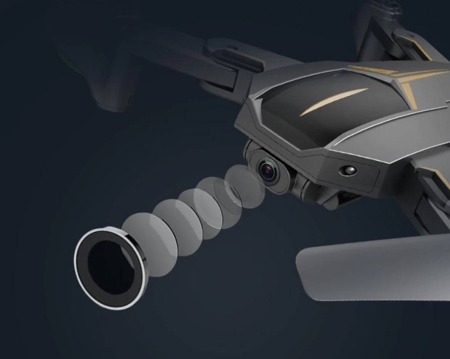 Black and Gold Design GPS Drone with Camera