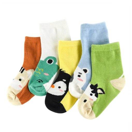 Soft Cotton Socks 5 Pairs Set Accessories Children's