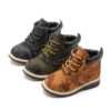 Camouflage Leather Boots for Boys Shoes Kids Shoes 