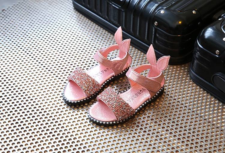 Girl's Flat Rubber Sandals
