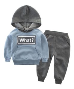 Boy’s Autumn Hooded T-Shirt & Pants Set Clothing Sets Children's Boy Clothing