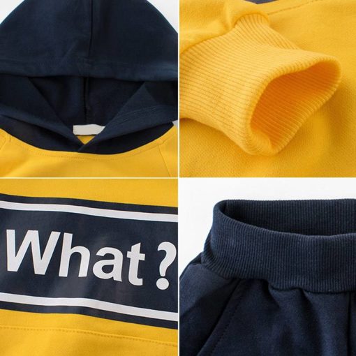 Boy’s Autumn Hooded T-Shirt & Pants Set Clothing Sets Children's Boy Clothing