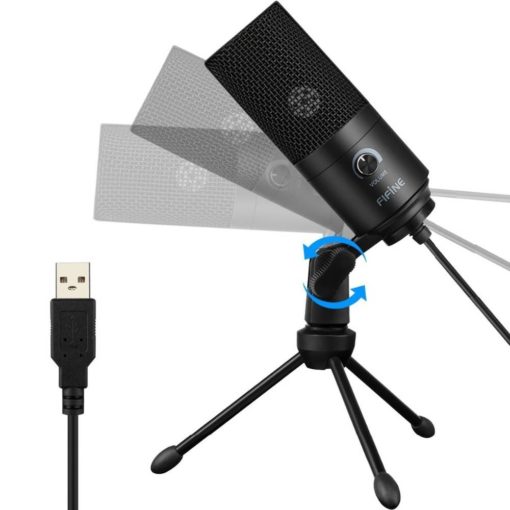 Metal USB Microphone with Tripod Consumer Electronics