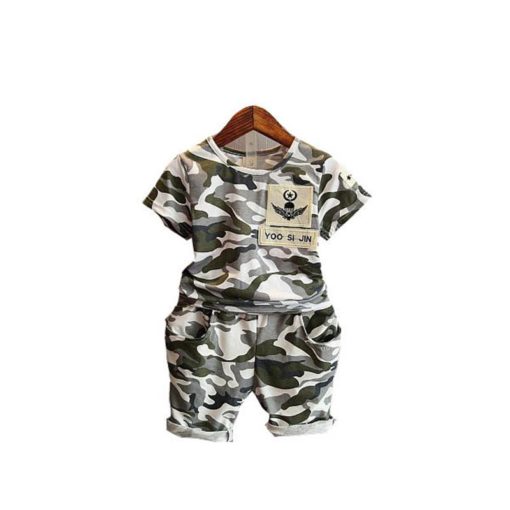 Boy’s Summer Camouflage Printed Clothing Set Clothing Sets Children's Boy Clothing