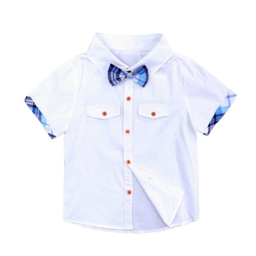 White and Blue Clothing Set for Boys Clothing Sets Children's Boy Clothing