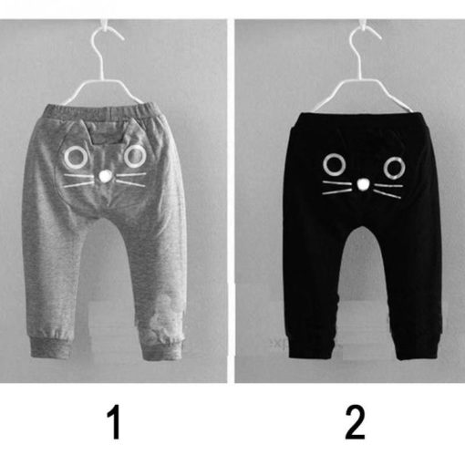 Baby Boy’s Cute Cat Pocket Pants Pants Children's Boy Clothing