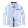 Boys’ Casual Plain Cotton Shirt Shirts Children's Boy Clothing