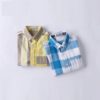 Boys’ Long Sleeved Cotton Shirt with Turn-Down Collar Shirts Children's Boy Clothing 